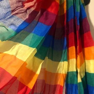 Brand new pride rainbow woven scarf, all gender